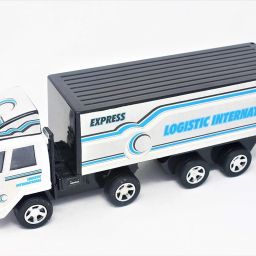 CARGO LOGISTIC CARRIER TRUCK TOY WITH PULL BACK ACTION DOORS OPEN KIDS TOY TRUCK-image-12