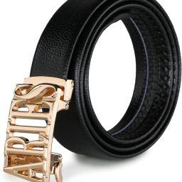 Men Black Texas Leatherite Belt-image-79