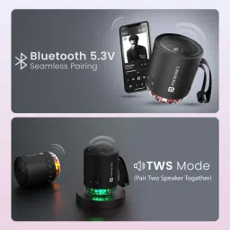 Portronics Soundpot Pro 20W TWS Portable Bluetooth Speaker With RGB LED Lights,In built Mic 20 W Bluetooth Speaker image 4