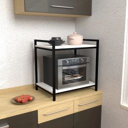AARNA 2-Shelf Microwave Oven Trolley Stand/Storage Trolly Rack/Storage Rack Iron Kitchen Trolley-image-82