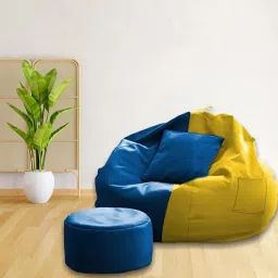karuto 4XL Tear Drop Bean Bag Cover(Without Beans) image 3