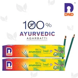 100% Ayurvedic Mosquito Repellent Basil Agarbatti | Tough on Mosquitoes, 100% Safe for Humans | Incense Sticks | 120N - Pack of 2 Basil-8