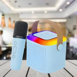 FRONY Bluetooth Speaker Support FM/AUX/USB With Karaoke Mic and High Quality SoundU166 10 W Bluetooth Laptop/Desktop Speaker-10