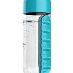 7-DAYS NEW Colorful Combine Daily Pill Box Organizer with Water Bottle Weekly Seven Compartments with Drinking Bottle Easy Carrying Pill Box-image-46