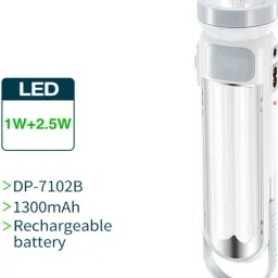 care 4 7102B Tube Led Rechargeable Torch 2 Tubes emergency light with emergency light Torch image 5