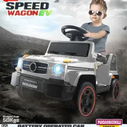 S- Wagon EV , with music player , weight cap : 50 kgs, heaviest battery Car Battery Operated Ride On-image-25