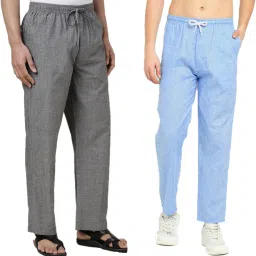 Pack of 2 Mens Linen Pyjama Combo Men Pyjama-image-45