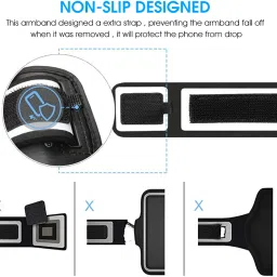 Verilux Armband for Mobile Phone Running, Waterproof Phone Holder for Running for iPhone Mobile Holder image 4