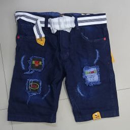Solid Men Denim Blue Denim Shorts-image-68