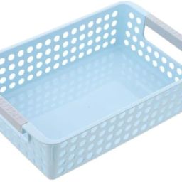 Plastic Storage Basket Pantry Organizer Basket Bins Plastic Book Organizer Teacher Storage Basket-image-88