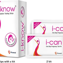 Ovulation Testing Strips- 5 strips + I Can Pregnancy Test Device Pregnancy Test Kit-2