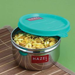 hazel Stainless Steel 250 ml Silver Storage Container-picture-44