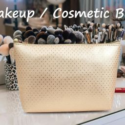 Women Gold Cosmetic Bag-image-69