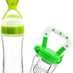 Baby Squeezy Food Grade Silicone Bottle Feeder for Baby Feeding(set of 2) - 150 ml-image-75