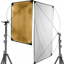 VTS Photo Studio Lighting Reflector/Arm Gold/Black,Silver/White Reflector Stand Reflector-image-62