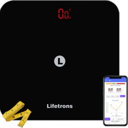 Lifetrons Thin Plus BMI Bluetooth Digital Body Weight Scale with Measuring Tape Weighing Scale-5