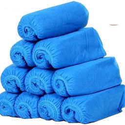 Pack 100 Disposable shoe cover Nonwoven shoes cover - For Home, Office, Clinic, Workplace Cotton Blue Toes Shoe Cover, Boots Shoe Cover, High Heeled Shoe Cover, High Ankle Shoe Cover, Flat Shoe Cover-image-2