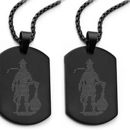 Combo Black Hanuman Chalisa Locket,God Lord Shri Bajrangbali Sankat Mochan Stainless Steel Locket Set-image-89