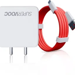 NIHCAS NIHCASJMD SUPARVOOC ADEPTER WITH DATA CABLE WHITE & RED Charging Pad-image-50