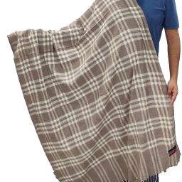 Vrinde Wool Checkered Men Shawl-image-75