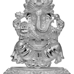 45 Grams Lord Gajanana Silver Idol Decorative Showpiece - 6.096 cm-image-76