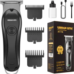 UrbanHTC AT 118 Cordless Portable Smart Size Trimmer Waterproof Stainless Steel Blade Trimmer 45 minRuntime 5 Length Settings-picture-10
