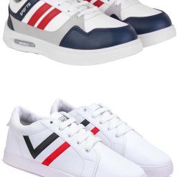 DRACKFOOT Men's Lightweight Sports & Casual Shoes Combo Pack 2 Casuals For Men-image-85