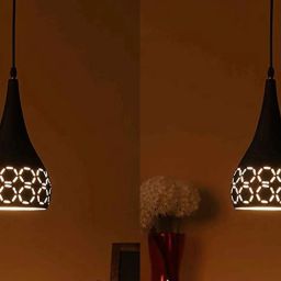Black Hanging Light for Bedroom Living Room Bulb Not Incl. (pack of 2) Pendants Ceiling Lamp-image-75