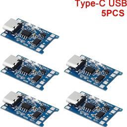Charging Module (TP4056) Type C [Pack of 5] 1A Li-Ion With Current Protection Electronic Components Electronic Hobby Kit-31