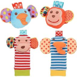 Baby Wrist Band & Foot Shocks Rattle Toy . Rattle-13