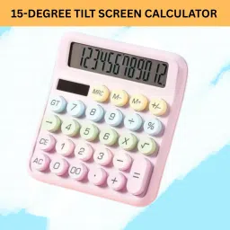 Desktop Calculator, 12-Digit Large LCD and Large Buttons for Office, Homes U169 Basic Calculator-80