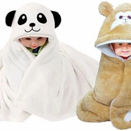 Animal Single Hooded Baby Blanket for Mild Winter-image-28