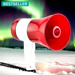 Handheld (Megaphone with Recorder) (Bhopu Talk Record Play) & Siren MusicQM52 Handheld (Megaphone with Recorder) Siren Music Loud Speaker for AnnouncingQM52 Outdoor, Indoor PA System-image-34