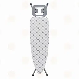 tidy homz Nile Portable Ironing Board with Folded Legs & Height Adjustable Legs - Build In Press Holder - Cover with Foam Pad - Dot Design Ironing Board-picture-2