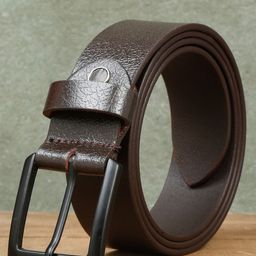 teakwood leathers Men Casual Brown Genuine Leather Belt-picture-5