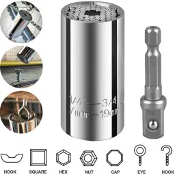 Universal Socket Wrench Grip Adapter Multi-Tool DIY Hex Nut Bolt Power Drill Socket Set-picture-39