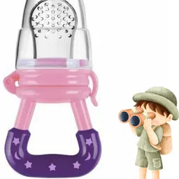 aapni dukan SST Sales Baby Food And Fruit Nibbler & Pacifier Teether BPA Free Nibbler BH442 Feeder-picture-42