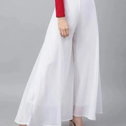 Solid Faux Georgette Women Harem Pants-image-44