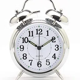 divinezon Analog Silver Clock image 2