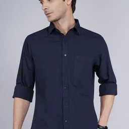 raymond Men Slim Fit Self Design Casual Shirt-picture-29