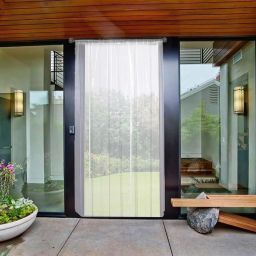 305 cm (10 ft) PVC Transparent Long Door Curtain Single Curtain-image-46