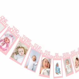 photo banner for first birthday / First Year Birthday Photo Banner / Monthly Photo Banner (12 Months) Banner-image-1