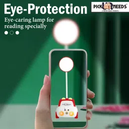pick ur needs Rechargeable 360° Foldable Toy Car Design Table Lamp With Sharpner Kids Study 3 hrs Lantern Emergency Light image 5