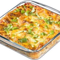 Glass Serving Bowl Borosilicate Glass Microwave Oven Safe Square Baking Dish 900 ML-0
