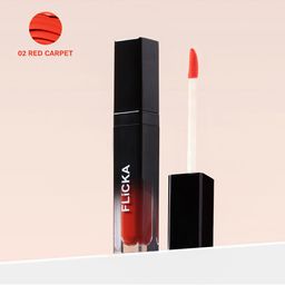 FLiCKA Set And Attack Liquid Matte Lipstick- 02 Red Carpet -7 ml image 2