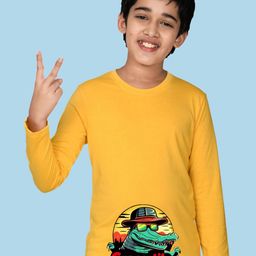 NUSYL Boys Graphic Printed Round Neck Cotton Casual T-shirt-image-69