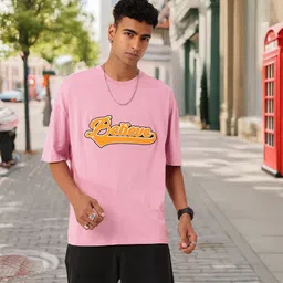 Kook N Keech Modern Cool Embroidered Typography Relaxed Fit T-shirt-image-81