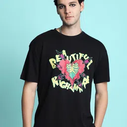 Bene Kleed Unisex Graphic Printed Round Neck Cotton T-shirt-image-99