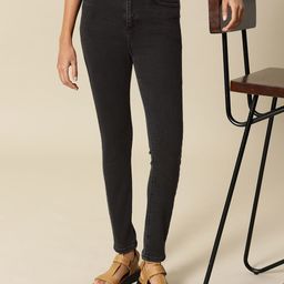 BOWER Women Black Skinny Fit High-Rise Light Fade Stretchable Jeans-image-65
