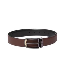 Louis Philippe Men Tan & Black Solid Reversible Leather Belt-picture-45